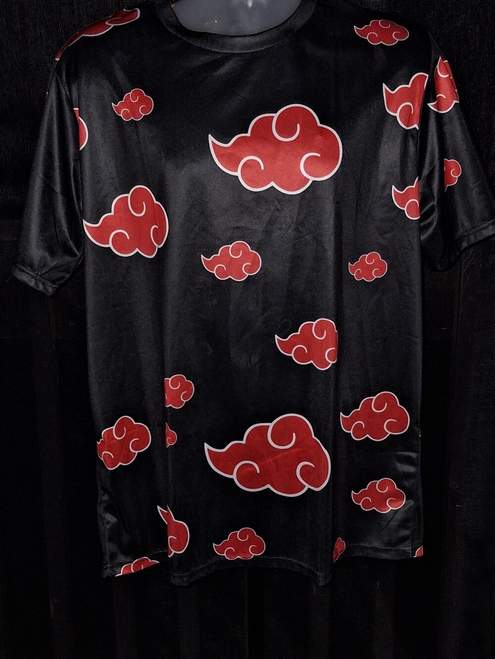 Naruto Amime Shippuden Akatsuki Cloud Allover Print T Shirt Size XL